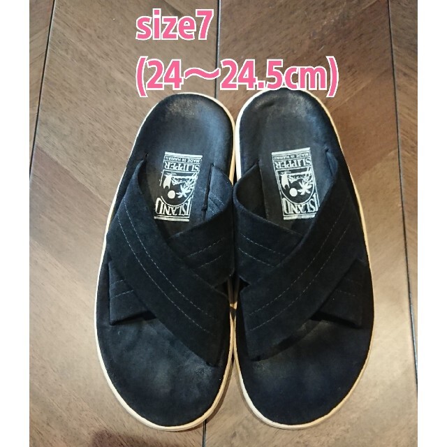 ISLAND SLIPPER(アイランドスリッパ)のアイランドスリッパ    ブラック レディースの靴/シューズ(サンダル)の商品写真