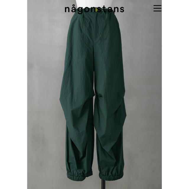 nagonstans Washedタイプライター パラシュートPants