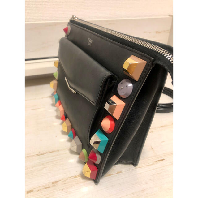 FENDI♡スタッズ クラッチショルダー 黒