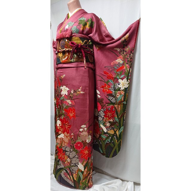 ご注意ください □高級振袖 ◇女優 後藤久美子ブランド◇金駒刺繍