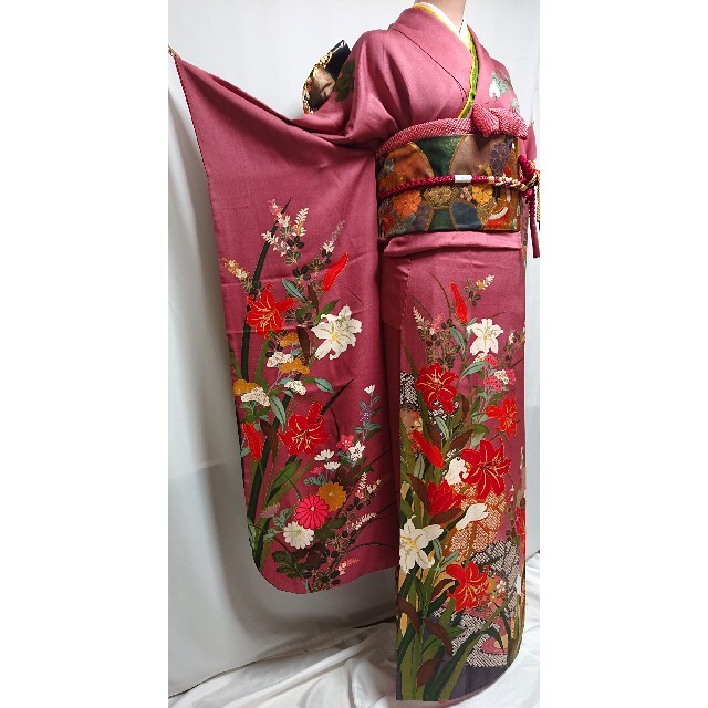 ご注意ください □高級振袖 ◇女優 後藤久美子ブランド◇金駒刺繍