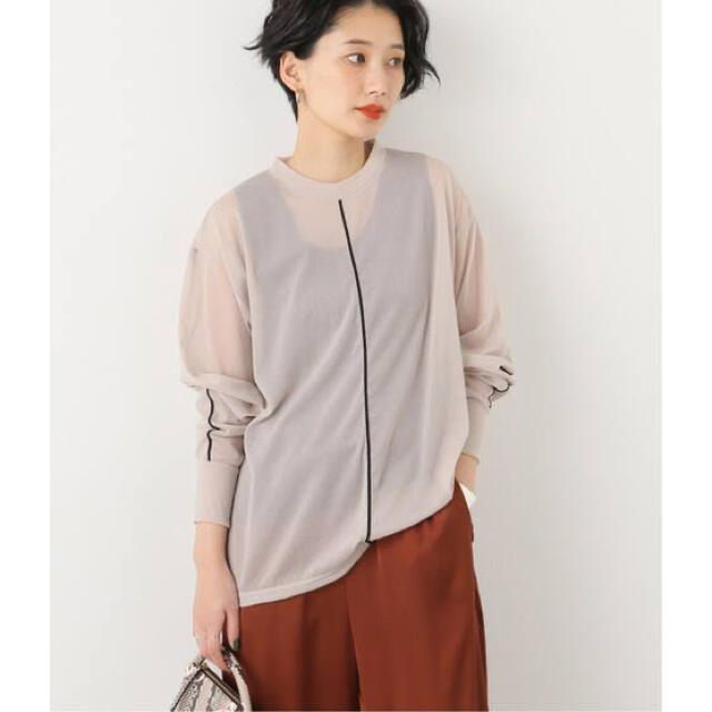 CLANE COLOR LINE SHEER LONG SLEEVE TOPSトップス