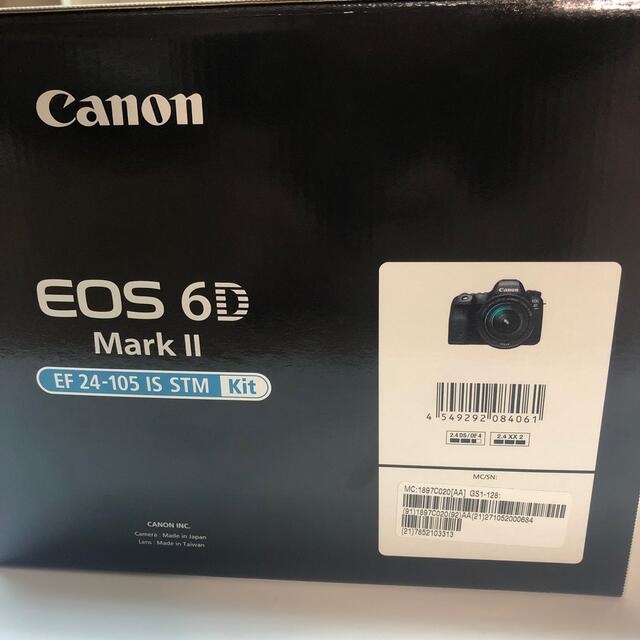 Canon(キヤノン)のEOS6D Mark II 24-105 レンズキット新品(yyaoue様専用) スマホ/家電/カメラのカメラ(デジタル一眼)の商品写真