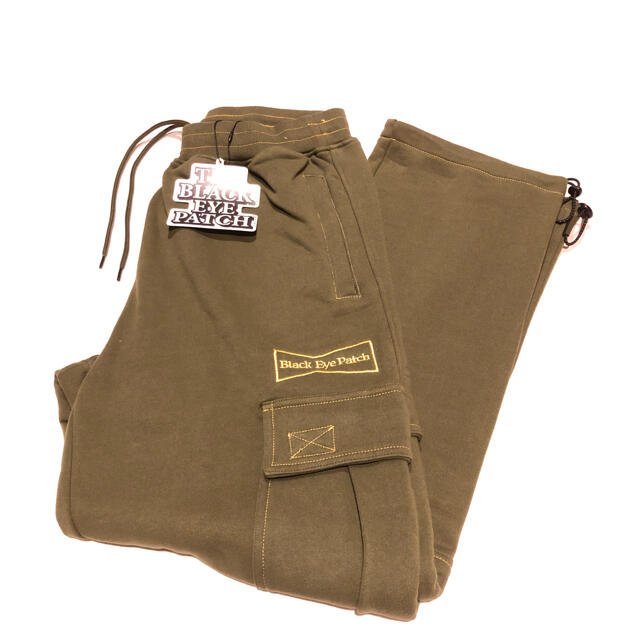 wasted youth black eye patch cargo pants