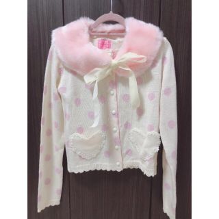 アンジェリックプリティー(Angelic Pretty)のangelic pretty ファー付きカーディガン　ロリィタ(カーディガン)