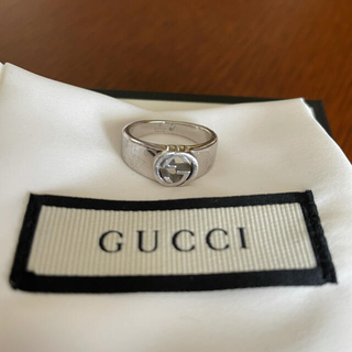 グッチ(Gucci)のGUCCI グッチ ロゴ シルバー リング(リング(指輪))