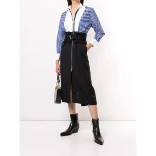 sacai - sacai 2020AW ストライプ ワンピース シャツドレスの通販 by ...