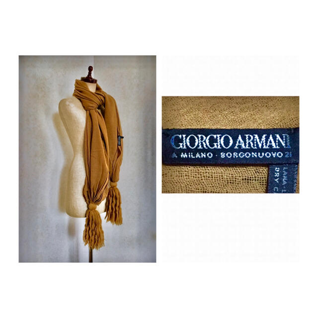 90s GIORGIO ARMANI Tassel Shawl タッセル