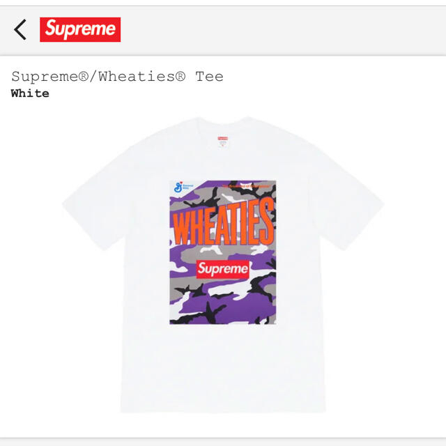 Supreme®/Wheaties® TeeWhiteサイズ