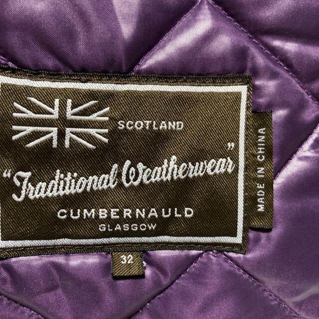 トラディショナルウェザーウェア　紫キルティングジャケット　スコットランド