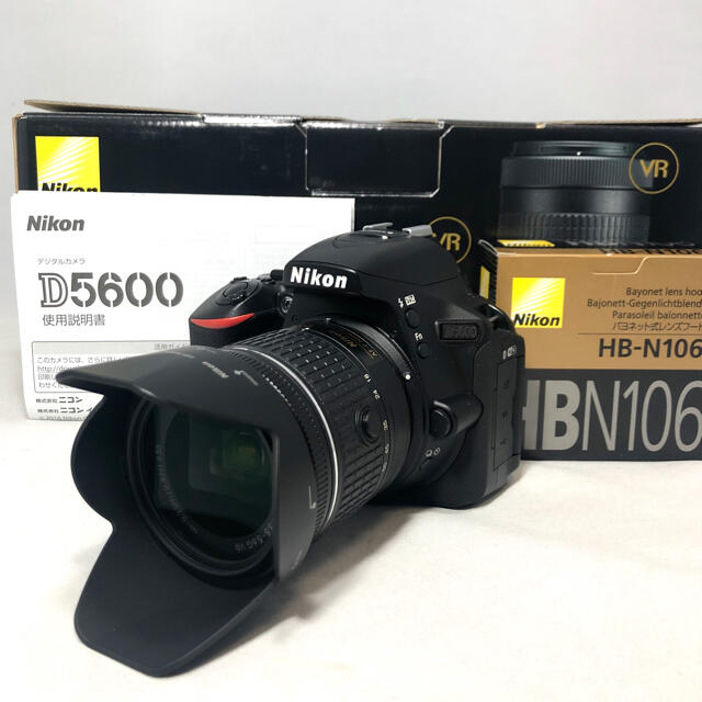 Nikon D5600 AF-P18-55レンズKIT 5234ショット美品