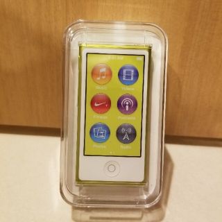 アップル(Apple)のミクロ様専用☆iPod nano　MD476J/A 未開封　イエロー(ポータブルプレーヤー)