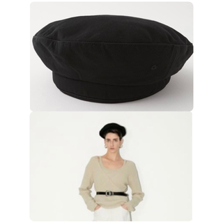 マウジー(moussy)のmoussy ベレー帽 100%コットン(ハンチング/ベレー帽)