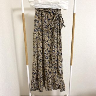 イザベルマラン(Isabel Marant)のイザベルマランエトワール 巻きロングスカート リネン(ロングスカート)