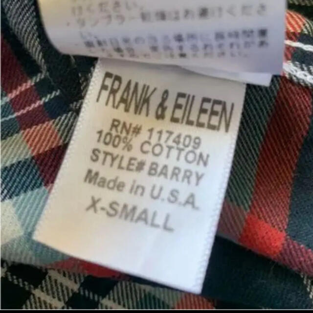 Frank&Eileen(フランクアンドアイリーン)のフランク&アイリーン　チェックコットンシャツ　BARRY レディースのトップス(シャツ/ブラウス(長袖/七分))の商品写真