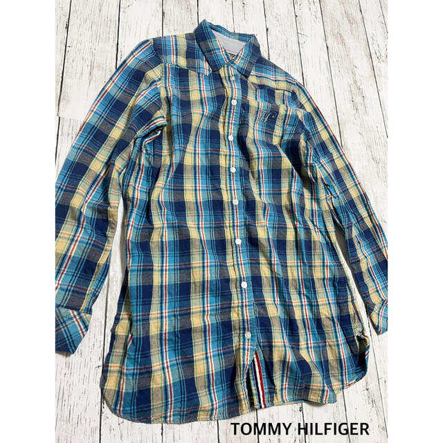 TOMMY HILFIGER(トミーヒルフィガー)の⭐︎美品⭐︎【TOMMY HILFIGER】チェックシャツ Mサイズ レディースのトップス(シャツ/ブラウス(長袖/七分))の商品写真