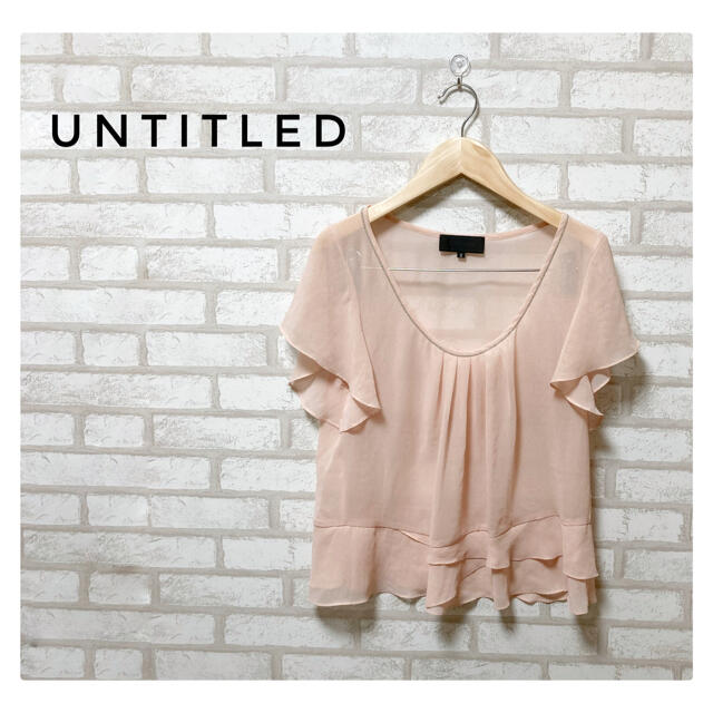 UNTITLED(アンタイトル)のUNTITLED レディース ブラウス M ピンク レディースのトップス(シャツ/ブラウス(半袖/袖なし))の商品写真