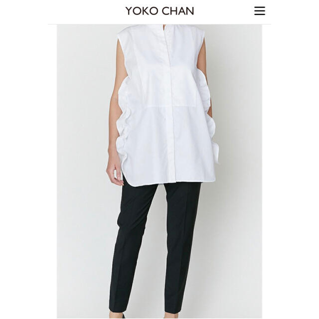 クーポンSALE！YOKO CHAN ヨーコチャンノースリーブフリルシャツ 36