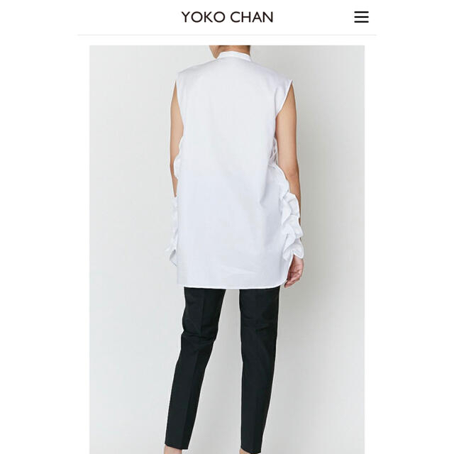 クーポンSALE！YOKO CHAN ヨーコチャンノースリーブフリルシャツ 36