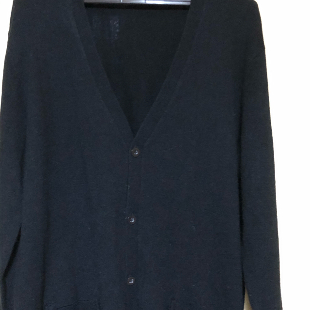 GU(ジーユー)の黒　カーディガン　XＬ メンズのジャケット/アウター(その他)の商品写真