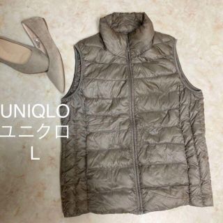 ユニクロ(UNIQLO)のUNIQLO ユニクロ　ウルトラライト ダウンベスト　ダウン　ベージュゴールド(ダウンベスト)