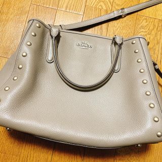 コーチ(COACH)のCOACH  グレーバッグ(ハンドバッグ)