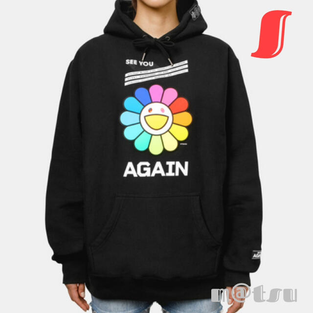 村上隆 YUZU Rainbow Flower Hoodie RESTIR S