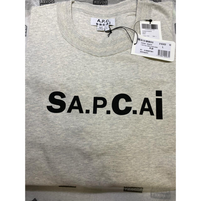 sacai x A.P.C. KIYO T-Shirt グレー L 新品未使用 【数々のアワードを