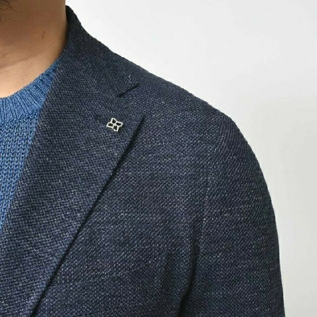 最安値級価格 TAGLIATORE】タリアトーレ ネイビー ジャケット メランジ デニム調 ジャケット・アウター
