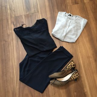 ザラ(ZARA)のザラ♡シフォンレーストップス(カットソー(半袖/袖なし))