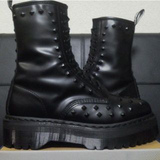 激レア】Dr.Martens 1490STUD UK10 黒 厚底 JADON-