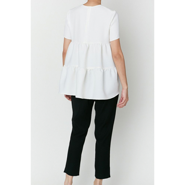 YOKO CHAN】Longsleeve Back Tiered Blouse YOKO CHAN】Longsleeve Back Tiered Blouse