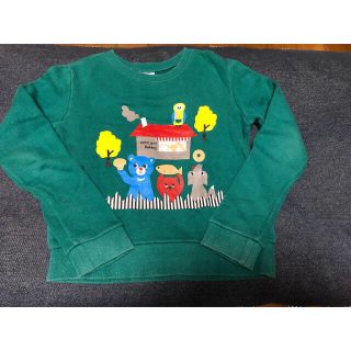 プチジャム(Petit jam)のプチジャム 130 トレーナー  グリーン(Tシャツ/カットソー)