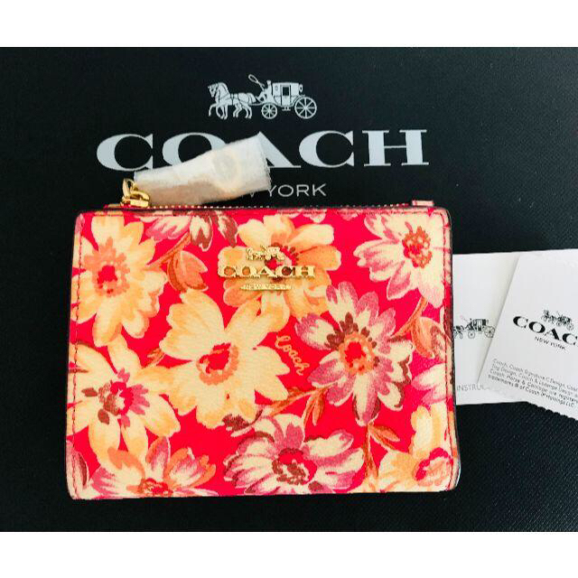 財布特価!!! COACH 花柄折り財布　デイジー