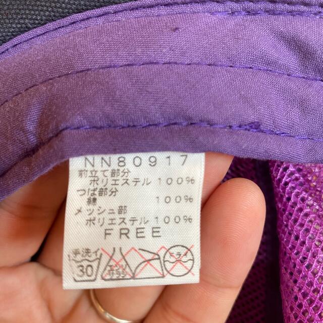 THE NORTH FACE(ザノースフェイス)の値下げ　ノースフェイス  キャップ　パープル メンズの帽子(キャップ)の商品写真