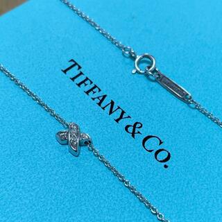 ティファニー(Tiffany & Co.)のティファニー　シグネチャー　クロス　ダイヤモンド　ネックレス　k18 ゴールド(ネックレス)