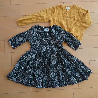 オールドネイビー(Old Navy)の美品♡ オールドネイビー ワンピース カーディガン セット 100～110cm(ワンピース)