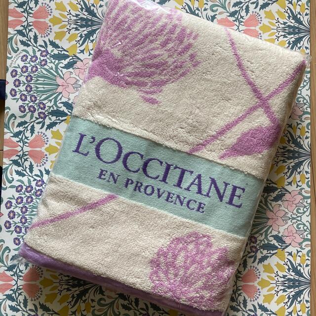 L'OCCITANE(ロクシタン)の【非売品】　ロクシタン　バスタオル エンタメ/ホビーのコレクション(ノベルティグッズ)の商品写真