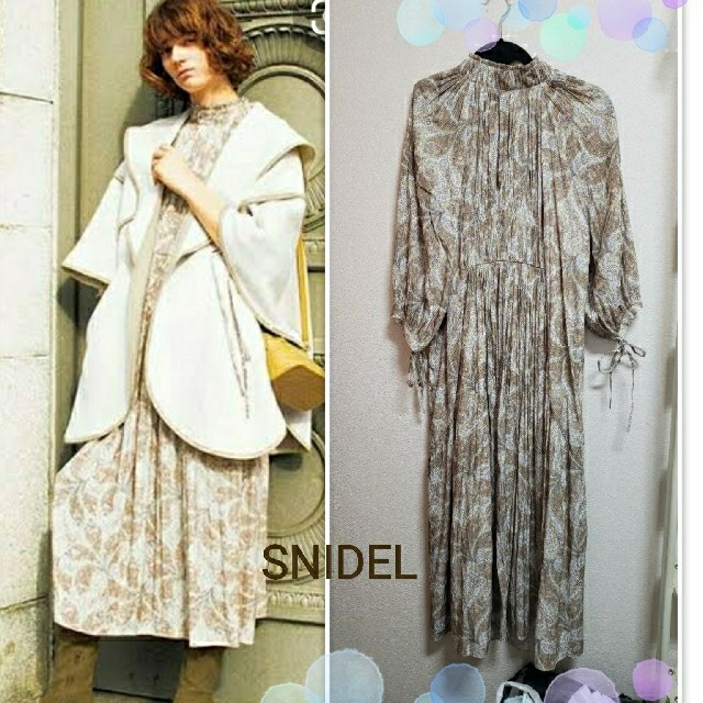 SNIDEL(スナイデル)のSNIDEL★プリーツデザインワンピース レディースのワンピース(ロングワンピース/マキシワンピース)の商品写真