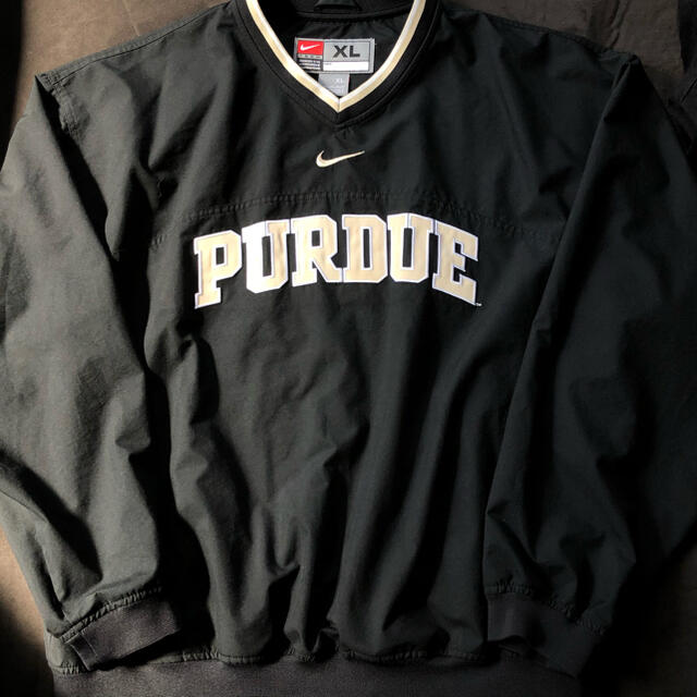 NIKE - 希少 古着 Nike Purdue 刺繍ロゴ カレッジ ナイロンプル