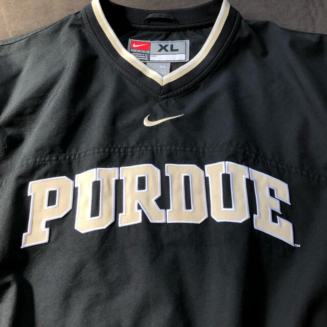 NIKE - 希少 古着 Nike Purdue 刺繍ロゴ カレッジ ナイロンプル