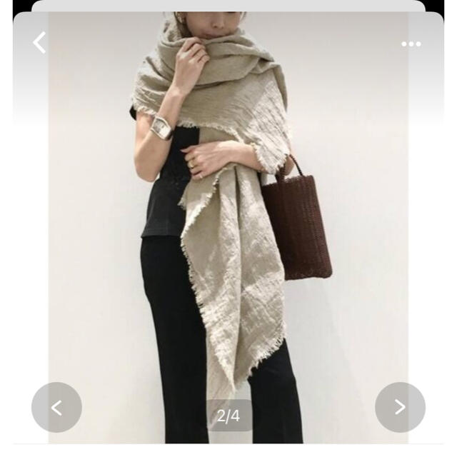 レディースMAISON DE VACANCE Linen Stole