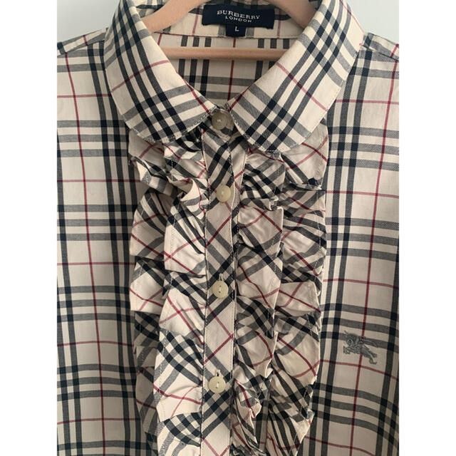 BURBERRY(バーバリー)のバーバリー長袖フリルシャツ レディースのトップス(シャツ/ブラウス(長袖/七分))の商品写真