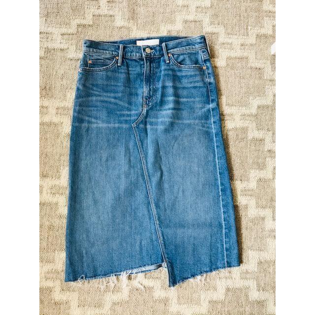 DEUXIEME CLASSE(ドゥーズィエムクラス)のMOTHER DENIM inside crop デニム スカート レディースのスカート(ひざ丈スカート)の商品写真