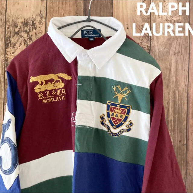 POLO RALPH LAUREN(ポロラルフローレン)のポロラルフローレン　ラルフ　ポロシャツ　伊勢丹　140 長袖　カットソー キッズ/ベビー/マタニティのキッズ服男の子用(90cm~)(Tシャツ/カットソー)の商品写真