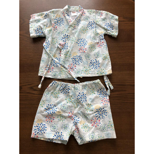 甚平　花火　80センチ キッズ/ベビー/マタニティのキッズ服男の子用(90cm~)(甚平/浴衣)の商品写真