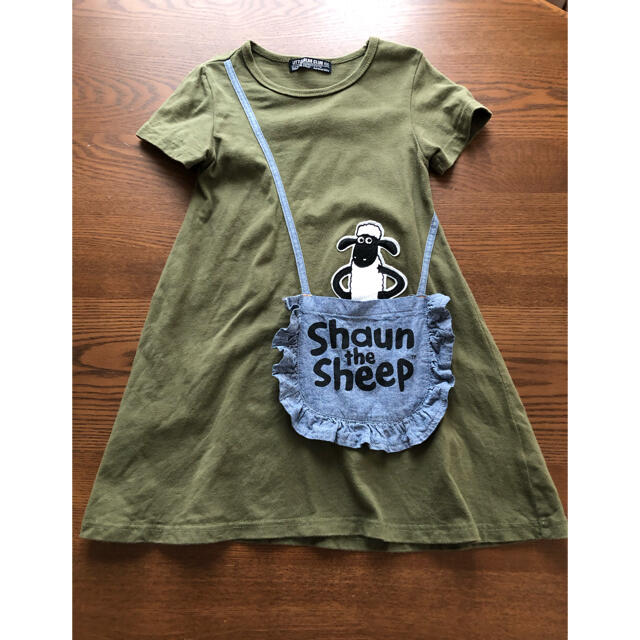 ワンピース　ひつじのショーン　100センチ キッズ/ベビー/マタニティのキッズ服女の子用(90cm~)(ワンピース)の商品写真