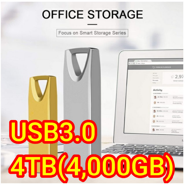 USB3.0 4TB 外部ストレージ フラッシュメモリ 2TB×2 合計4TB