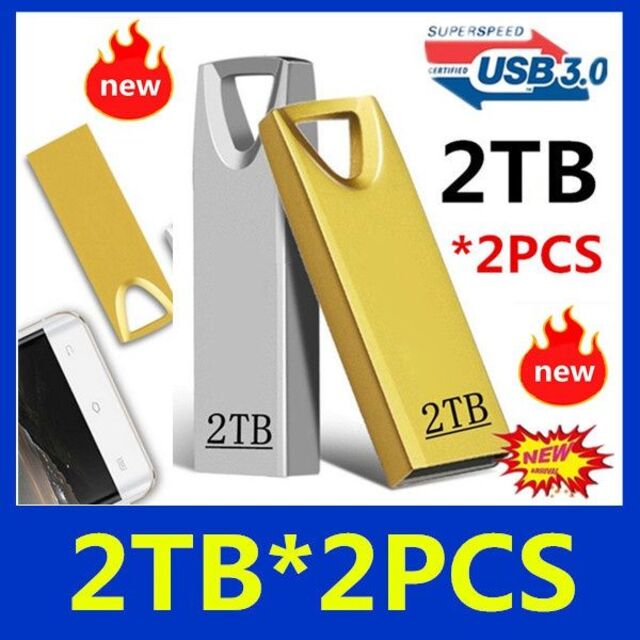 USB3.0 4TB 外部ストレージ フラッシュメモリ 2TB×2 合計4TB 1