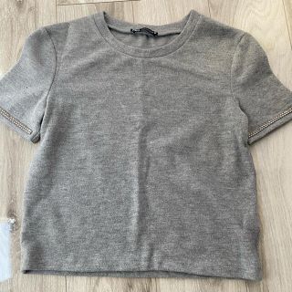 ザラ(ZARA)のZARA ビジュートップス(カットソー(半袖/袖なし))